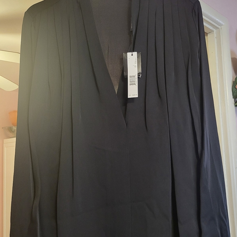 Elie Tahari Black Blouse